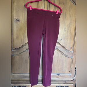 Lildy Burgundy Denim Jeggings